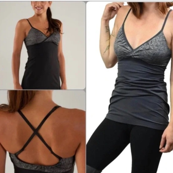 Lululemon Womens Gray Embrace Tank Top 10 - Picture 1 of 5
